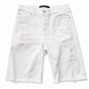 Liverpool White Distressed Jean Shorts Cruiser